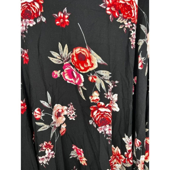 Torrid Women’s Floral Asymmetrical Midi Length Challis Handkerchief Skirt 2X - Picture 3 of 6